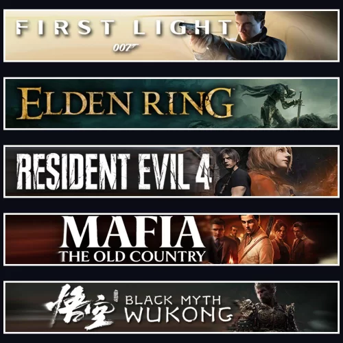 007 +Elden +Evil 4 +Mafia +Wukong
